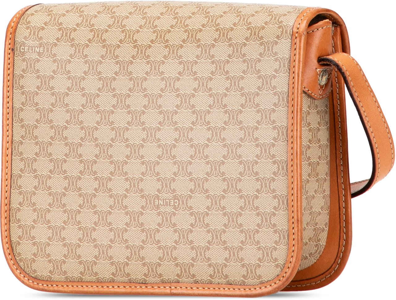Celine Macadam Coated Canvas Crossbody Bruin
