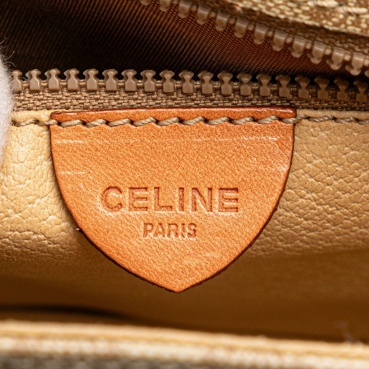 Celine Macadam Coated Canvas Crossbody Bruin