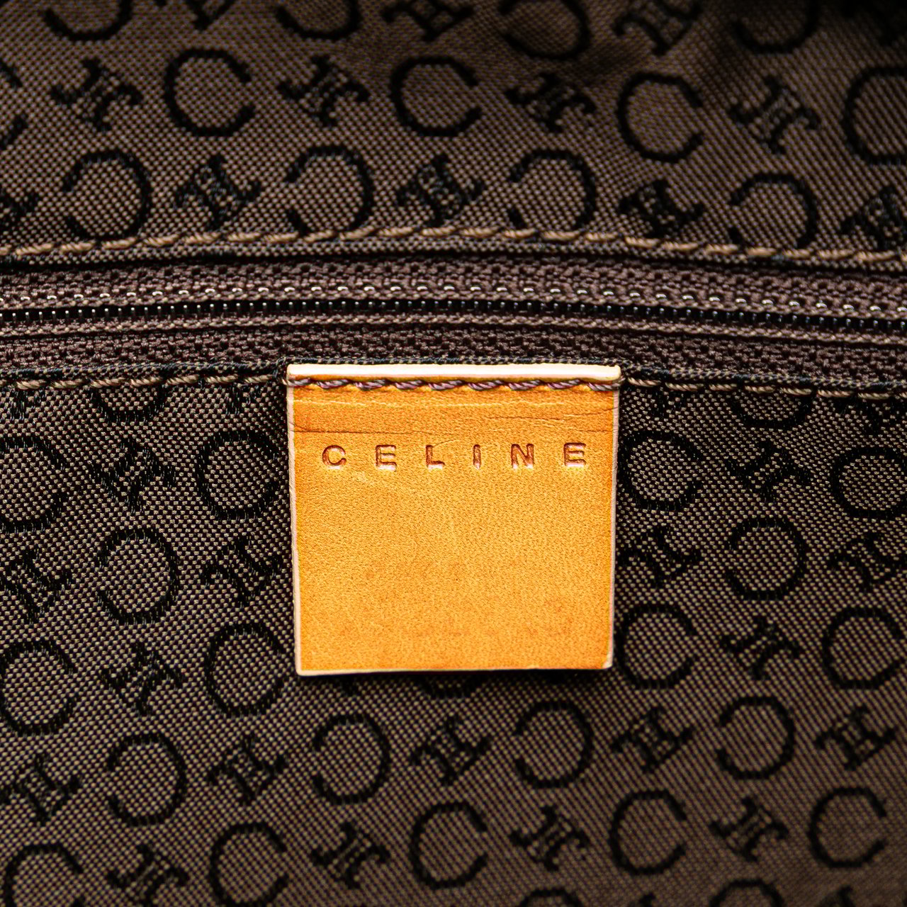Celine Suede C Macadam Handbag Bruin