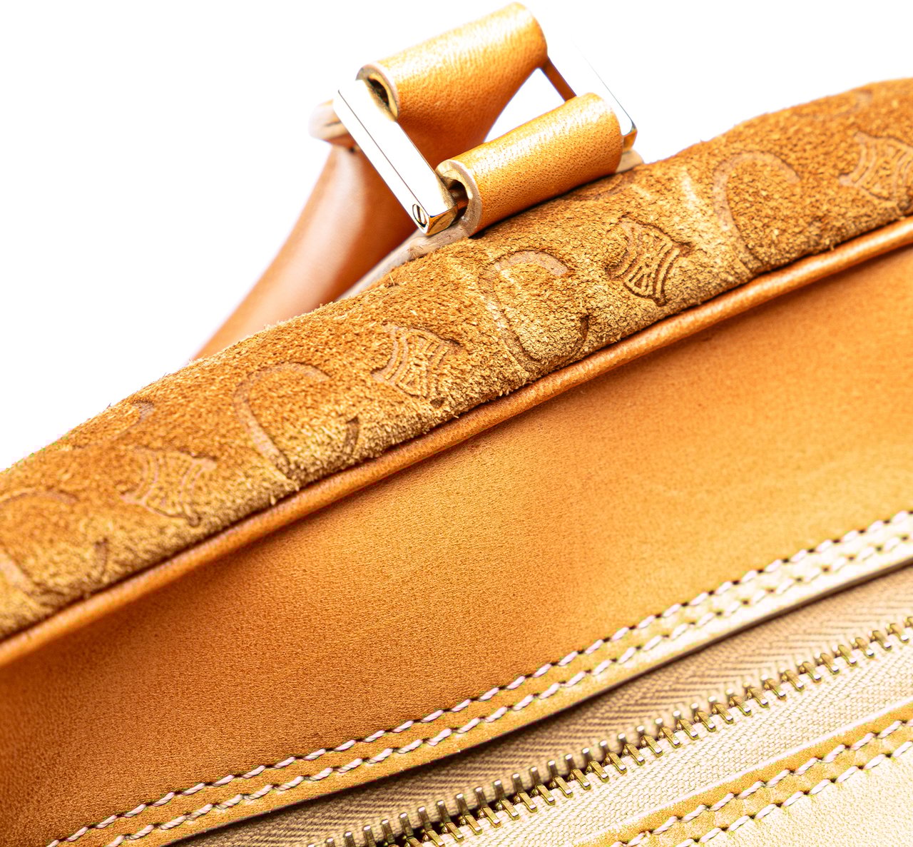 Celine Suede C Macadam Handbag Bruin