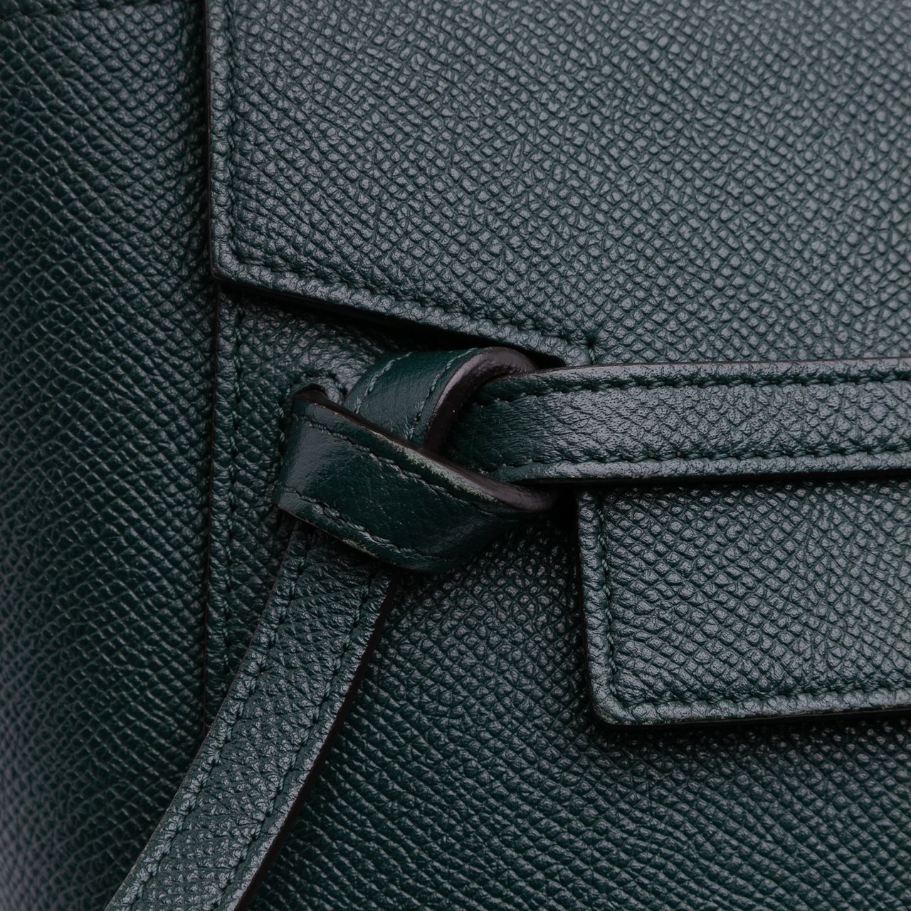 Celine Nano Grained Calfskin Belt Bag Groen