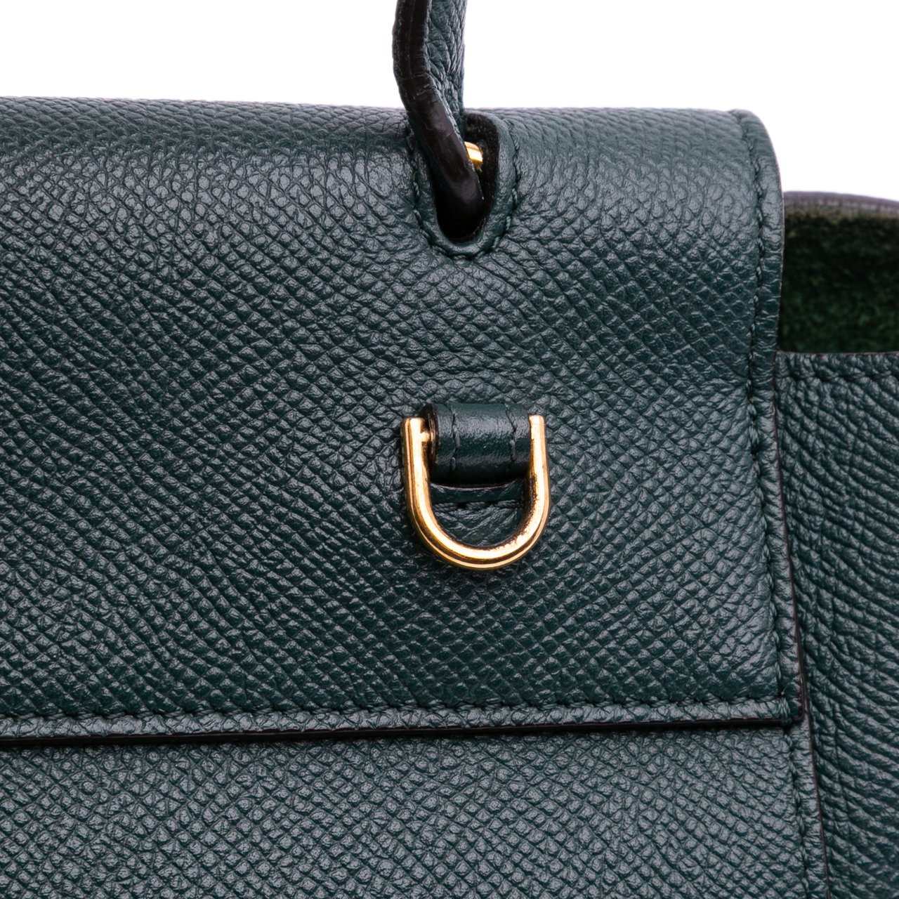 Celine Nano Grained Calfskin Belt Bag Groen