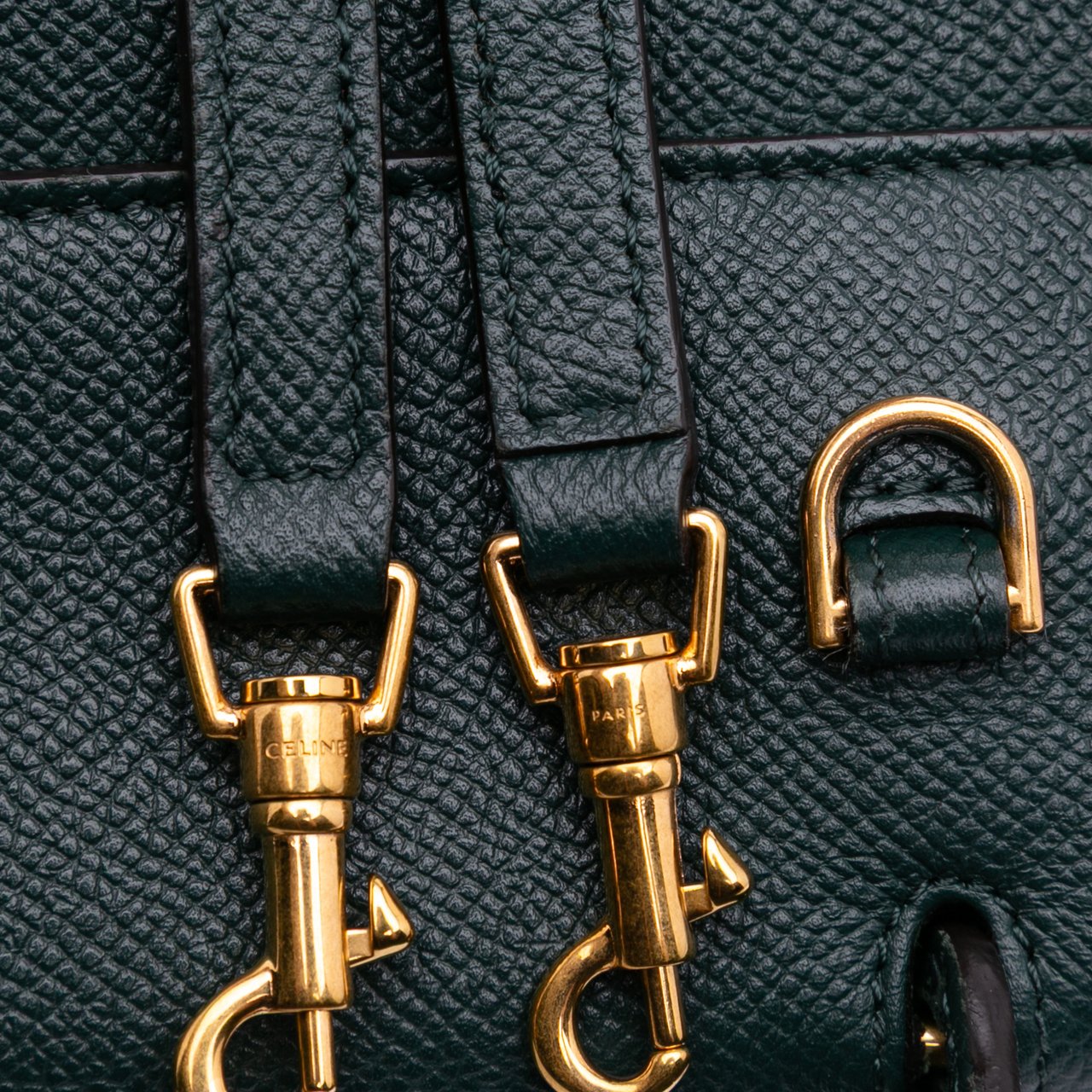 Celine Nano Grained Calfskin Belt Bag Groen