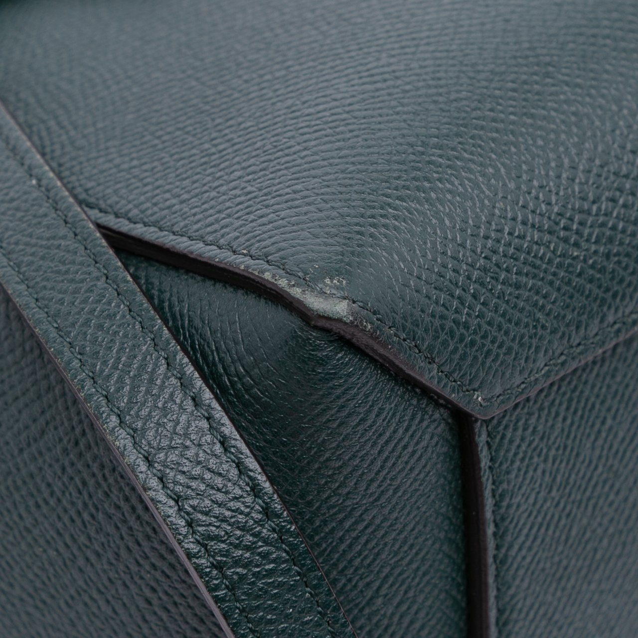 Celine Nano Grained Calfskin Belt Bag Groen