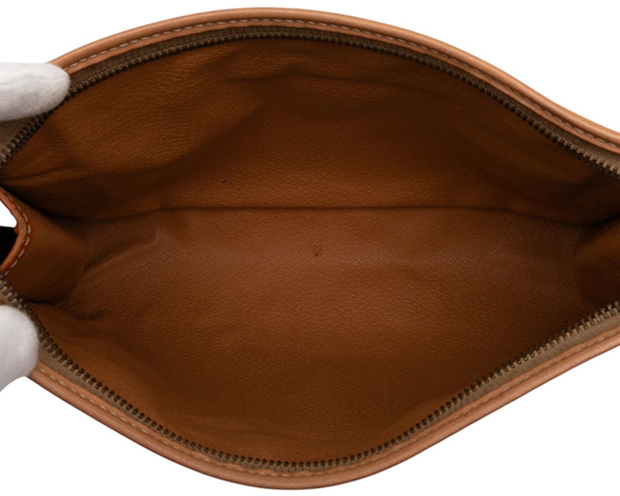 Celine Macadam Coated Canvas Clutch Bruin