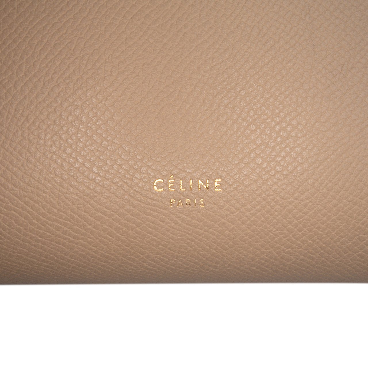 Celine Mini Grained Calfskin Belt Bag Bruin