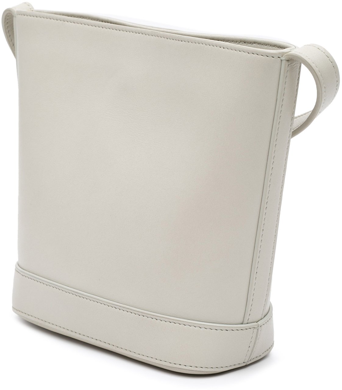 Celine Small Smooth Calfskin Cuir Triomphe Bucket Bag Grijs