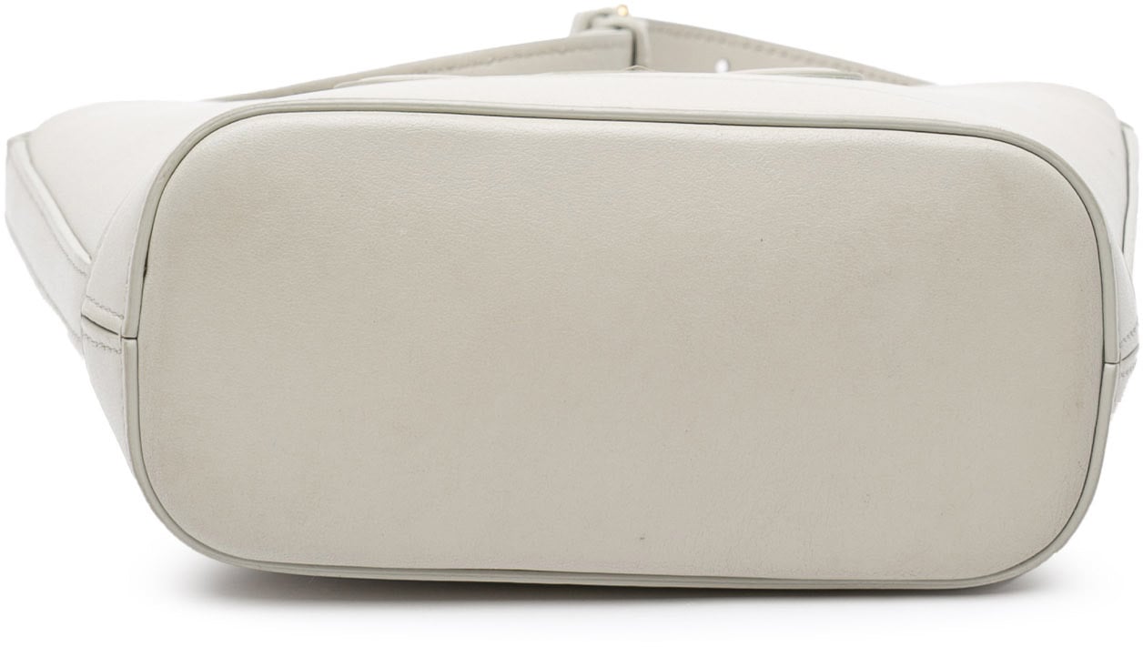 Celine Small Smooth Calfskin Cuir Triomphe Bucket Bag Grijs