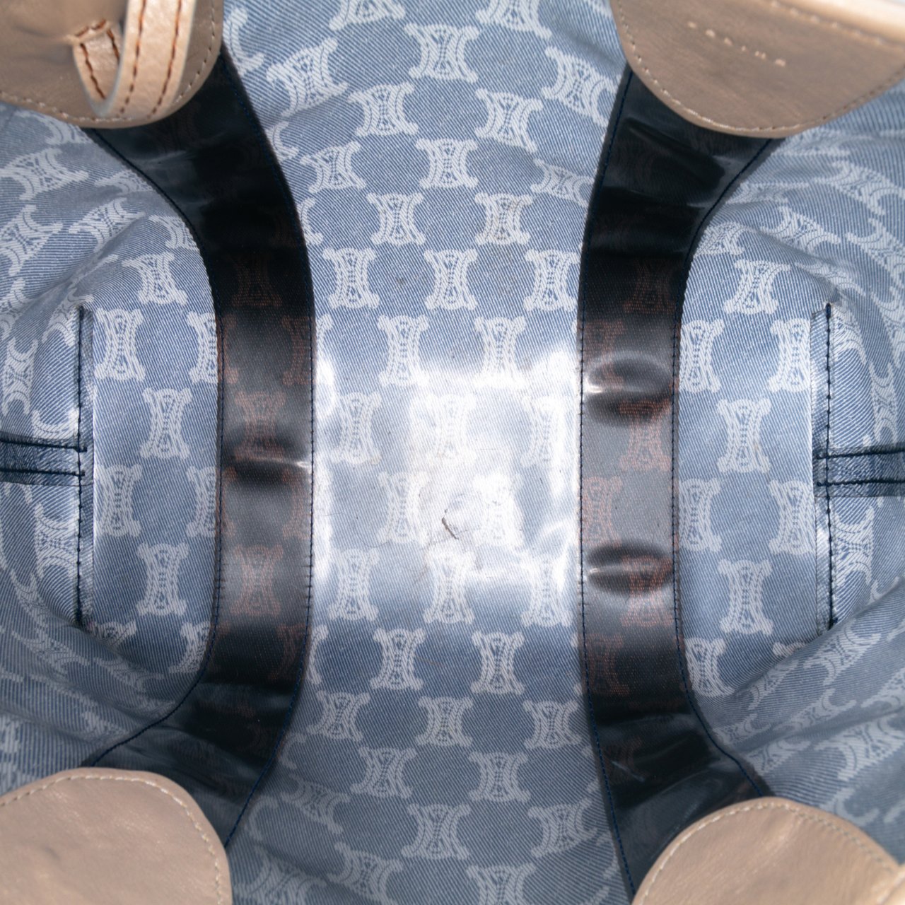 Celine Macadam PVC Tote Blauw