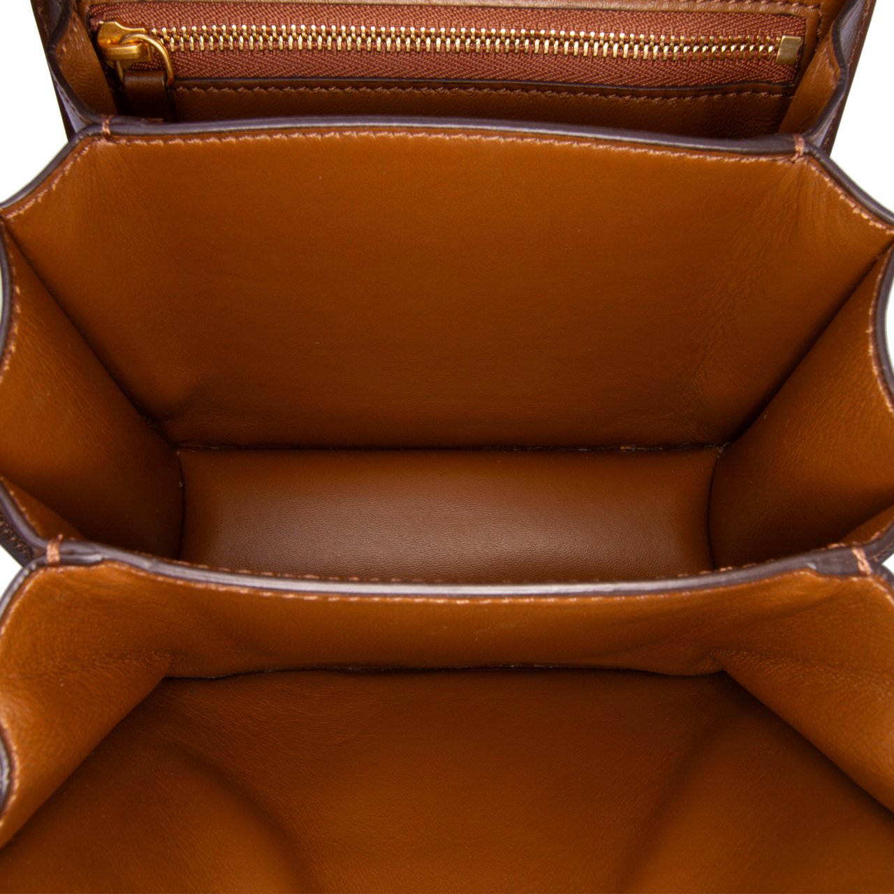 Celine Small Calfskin Classic Box Bruin