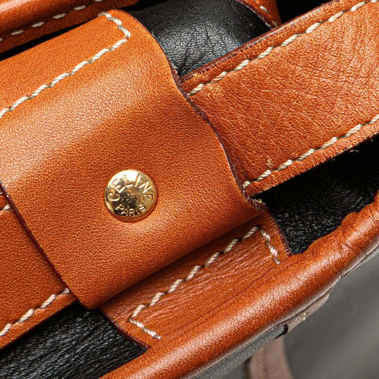 Celine Leather Crossbody Zwart