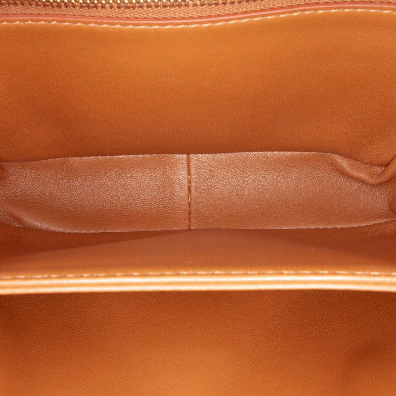 Celine Teen Canvas and Calfskin Triomphe Crossbody Bruin