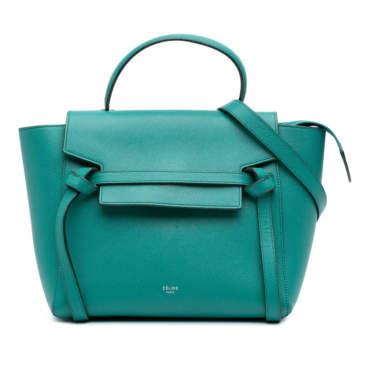 Celine Micro Grained Calfskin Belt Bag Groen