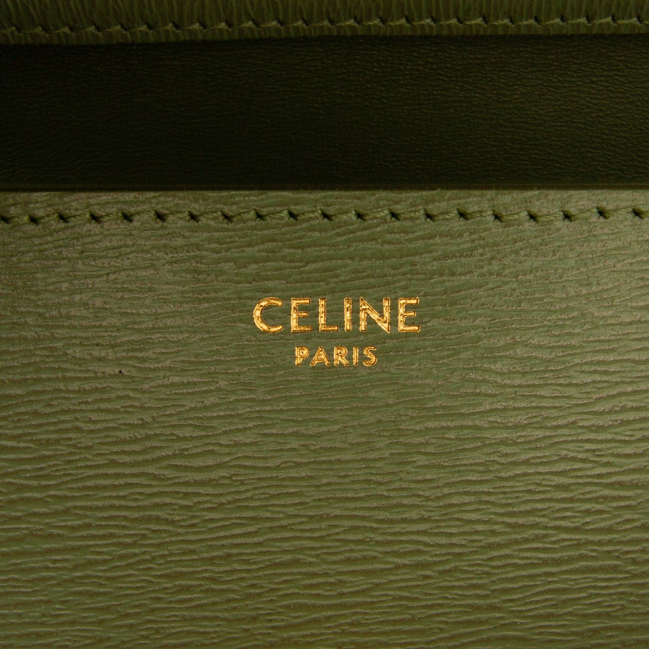 Celine Teen Calfskin Classic Box Groen