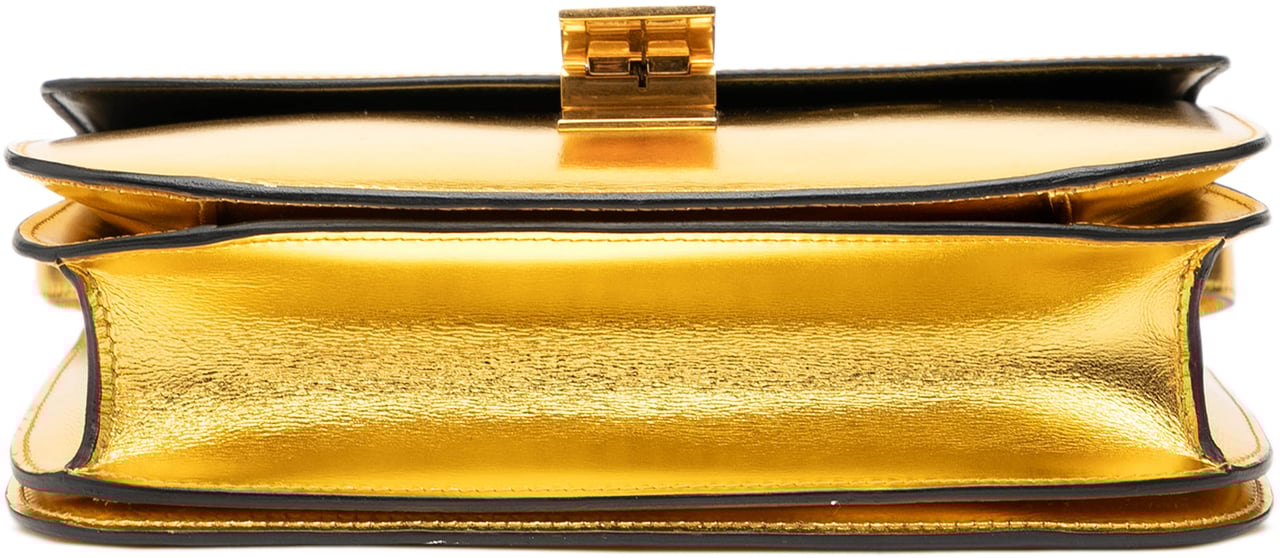 Celine Medium Calfskin Classic Box Goud