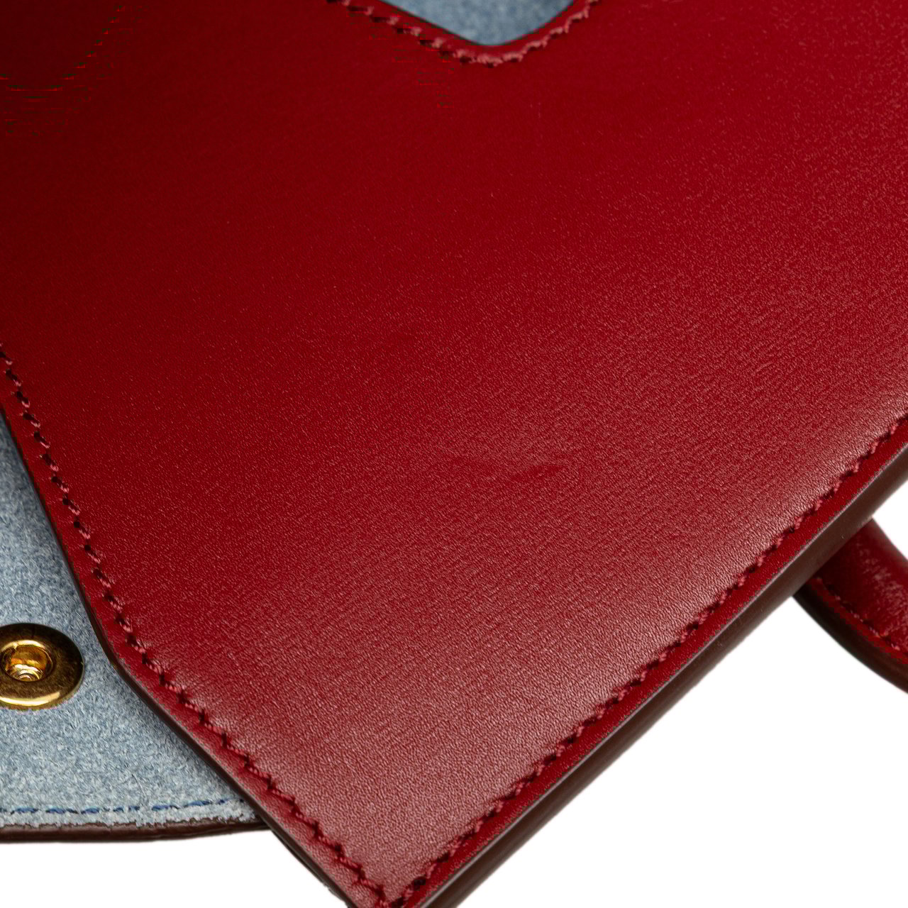 Celine Small Leather Tie Tote Rood