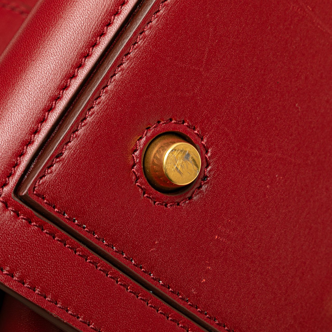 Celine Small Leather Tie Tote Rood