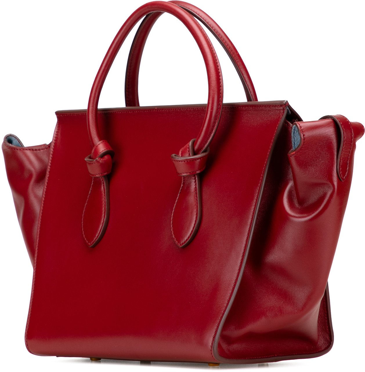 Celine Small Leather Tie Tote Rood