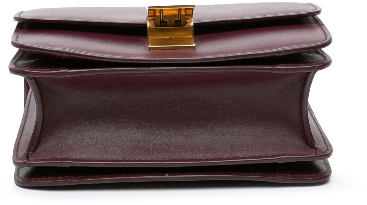 Celine Small Calfskin Classic Box Rood