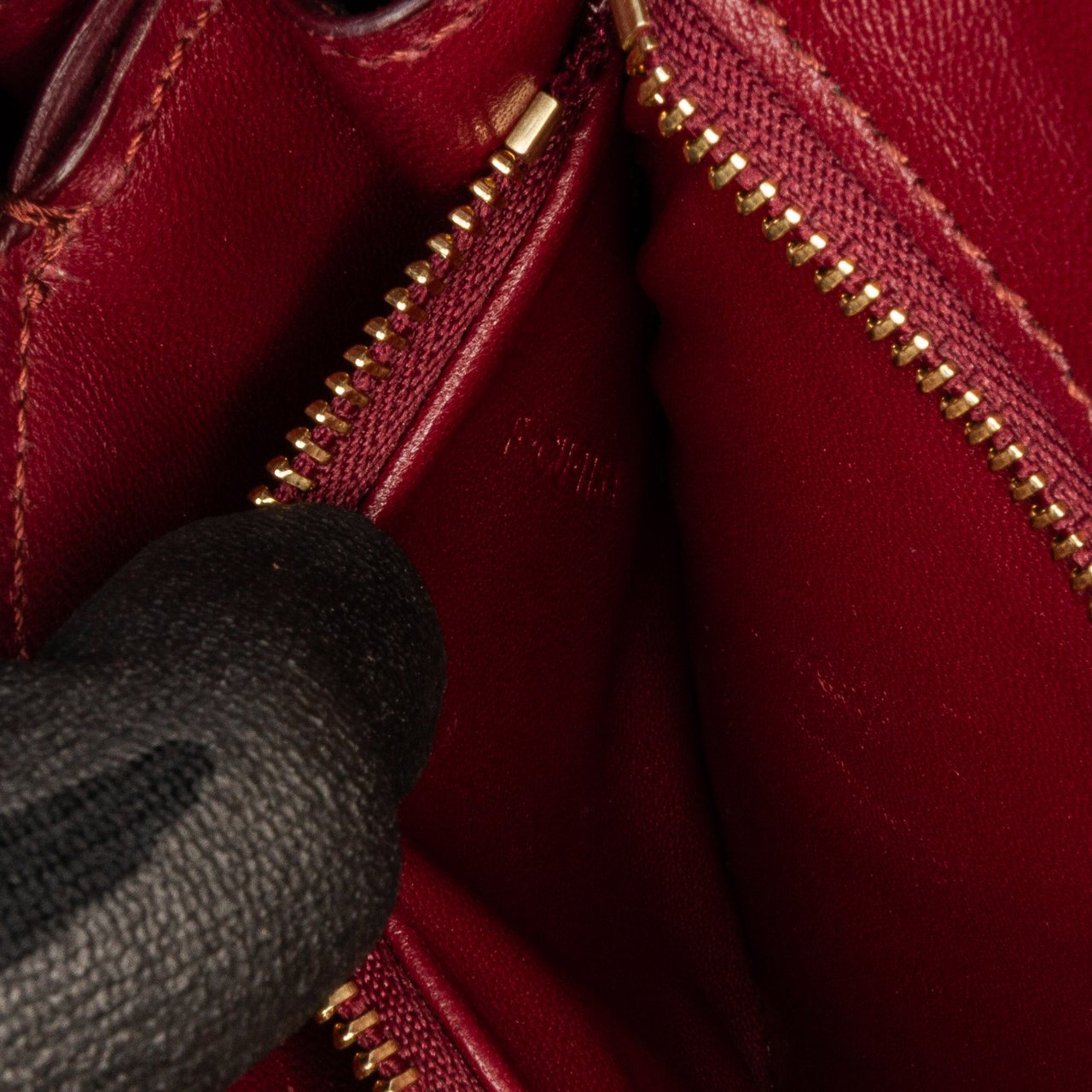 Celine Small Calfskin Classic Box Rood