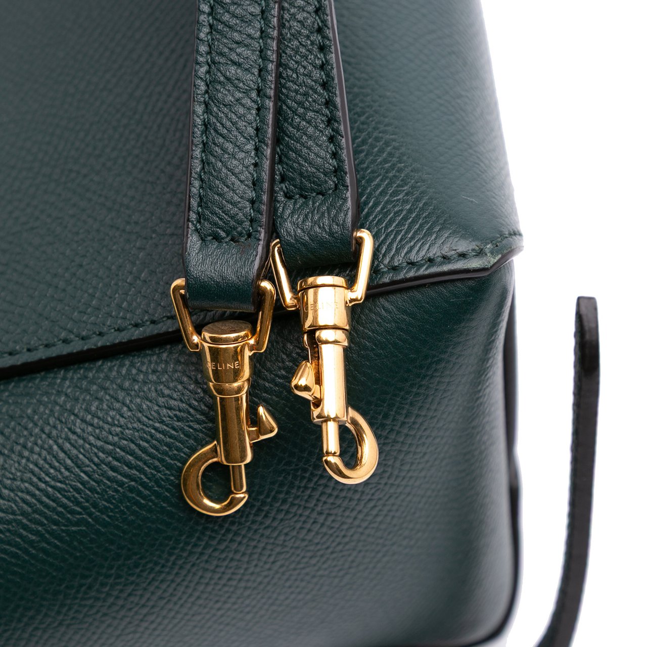 Celine Nano Grained Calfskin Belt Bag Groen