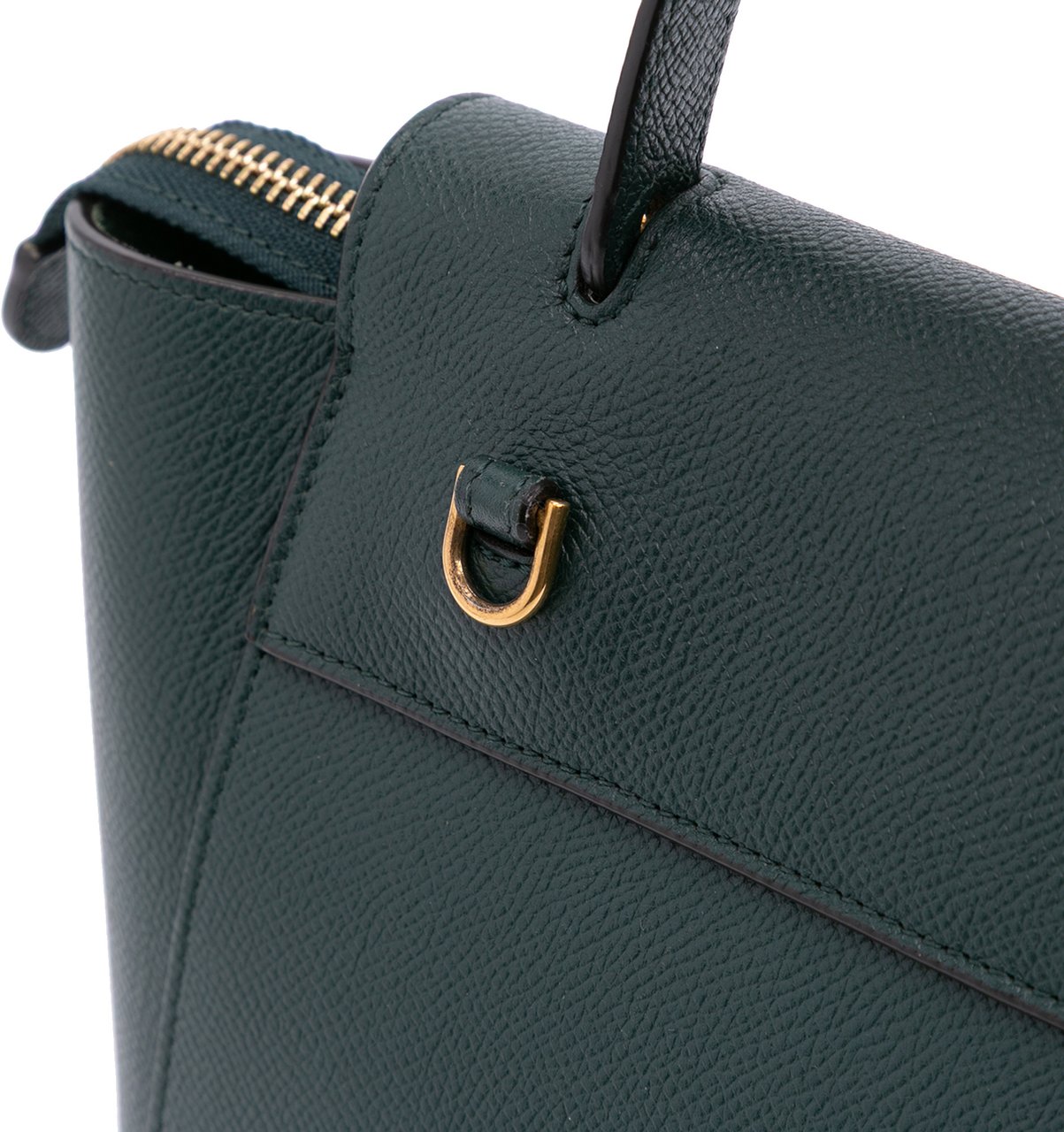 Celine Nano Grained Calfskin Belt Bag Groen