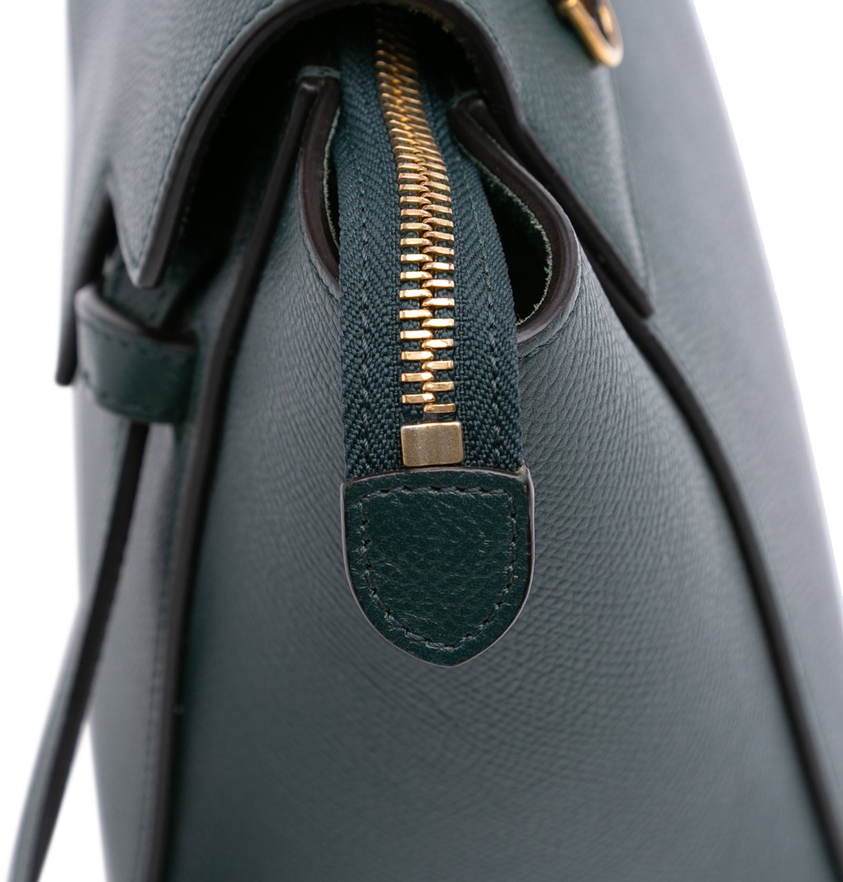 Celine Nano Grained Calfskin Belt Bag Groen