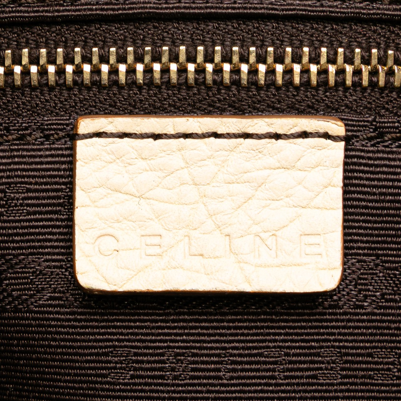 Celine Canvas Boogie Tassel Tote Bruin