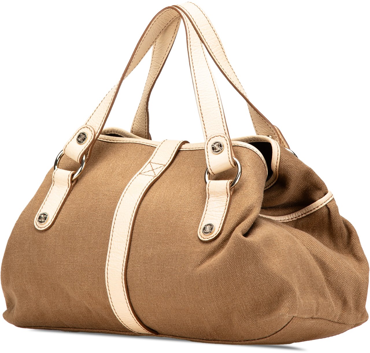 Celine Canvas Boogie Tassel Tote Bruin