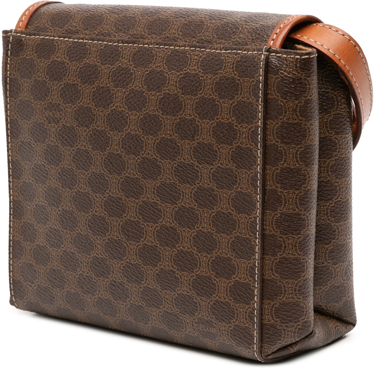 Celine Macadam Coated Canvas Crossbody Bruin
