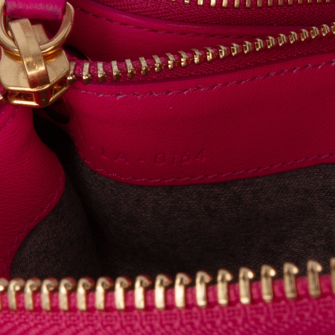 Celine Small Lambskin Trio Crossbody Roze