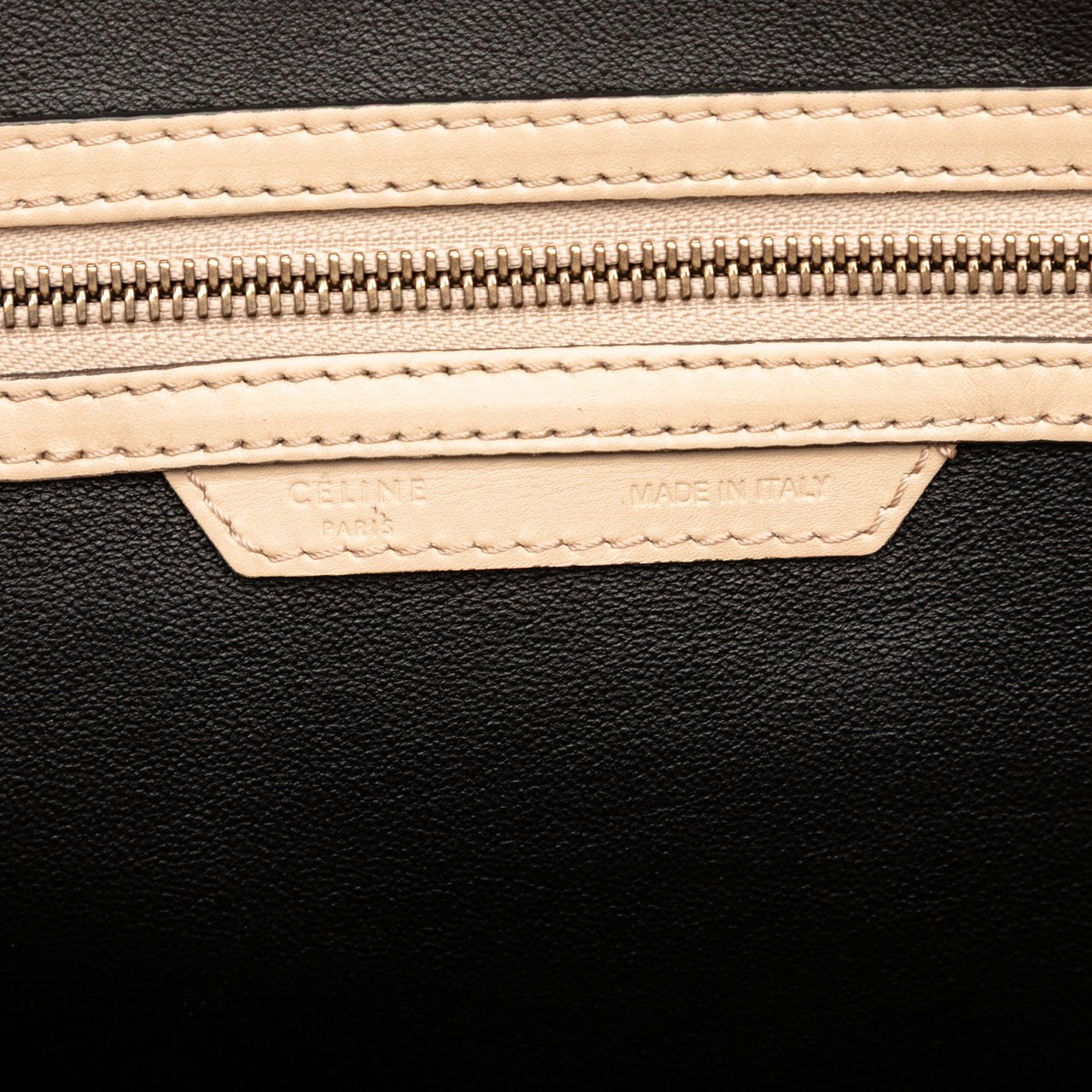 Celine Mini Bicolor Luggage Tote Bruin