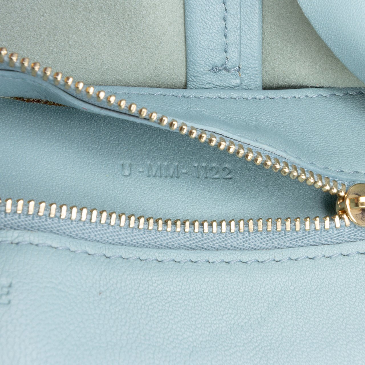 Celine Bicolor Leather Vertical Cabas Tote Blauw