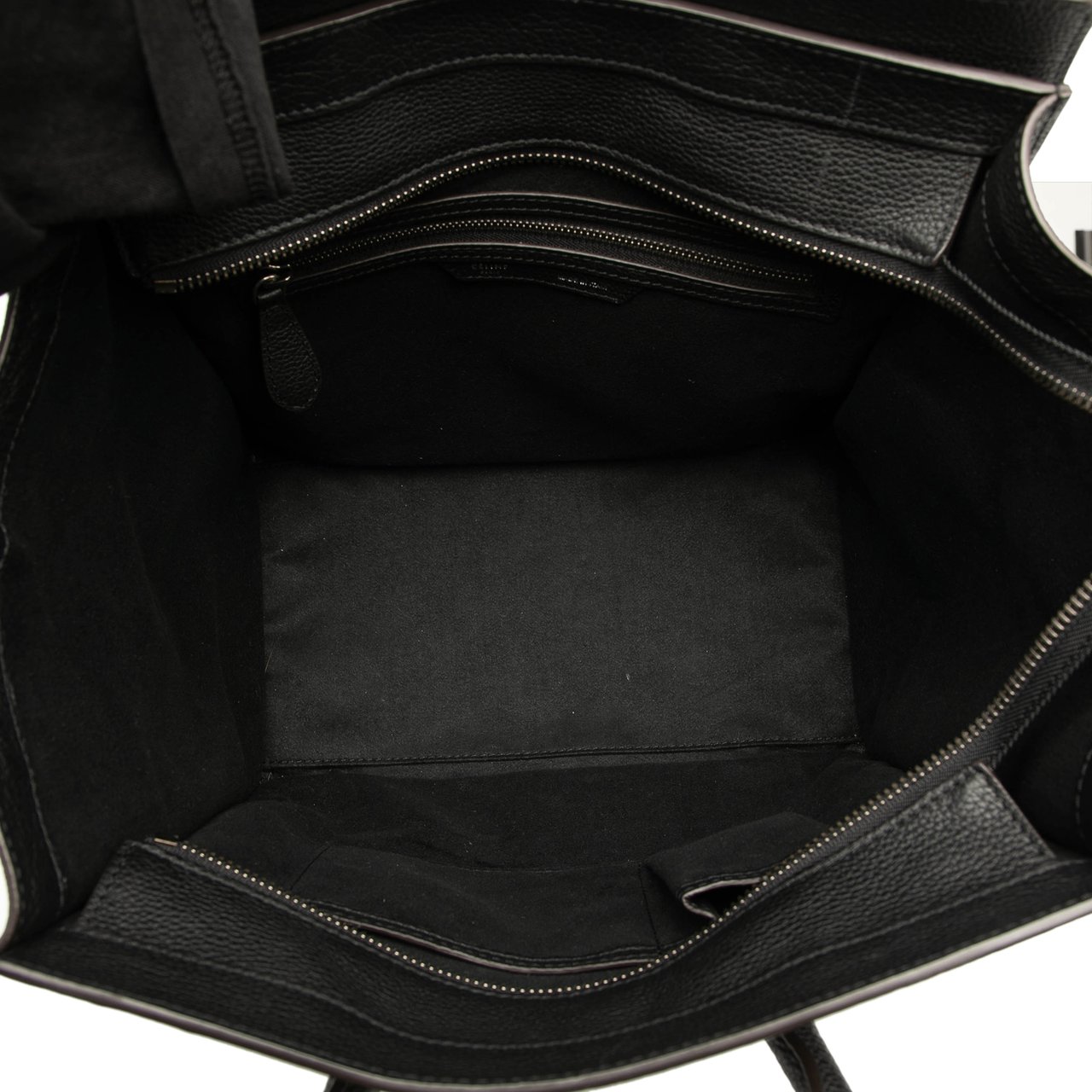 Celine Mini Luggage Leather Tote Zwart