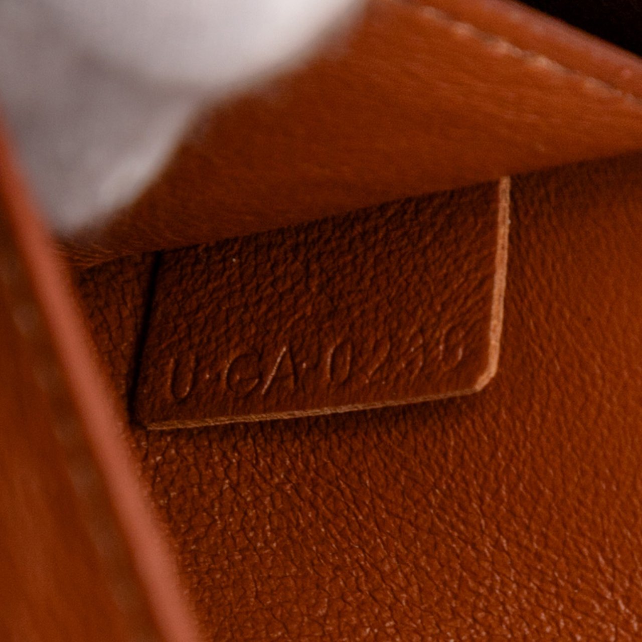 Celine Small Maillon Triomphe Jacquard and Calfskin Crecy Crossbody Blauw