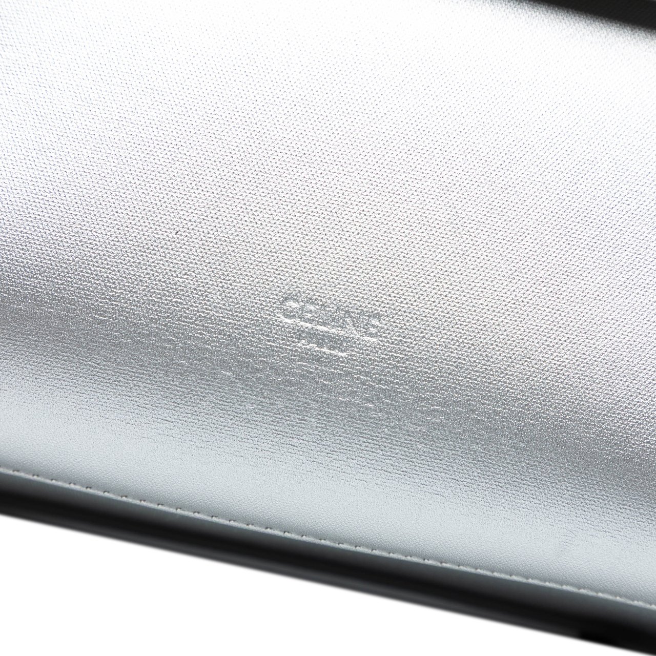 Celine Nano Laminated Calfskin Belt Bag Zilver