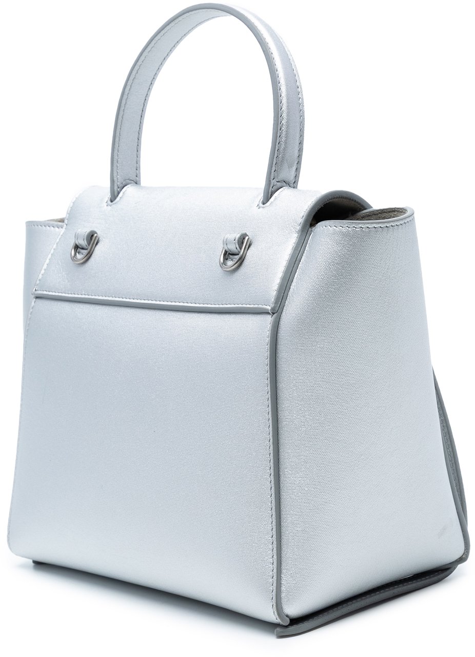 Celine Nano Laminated Calfskin Belt Bag Zilver