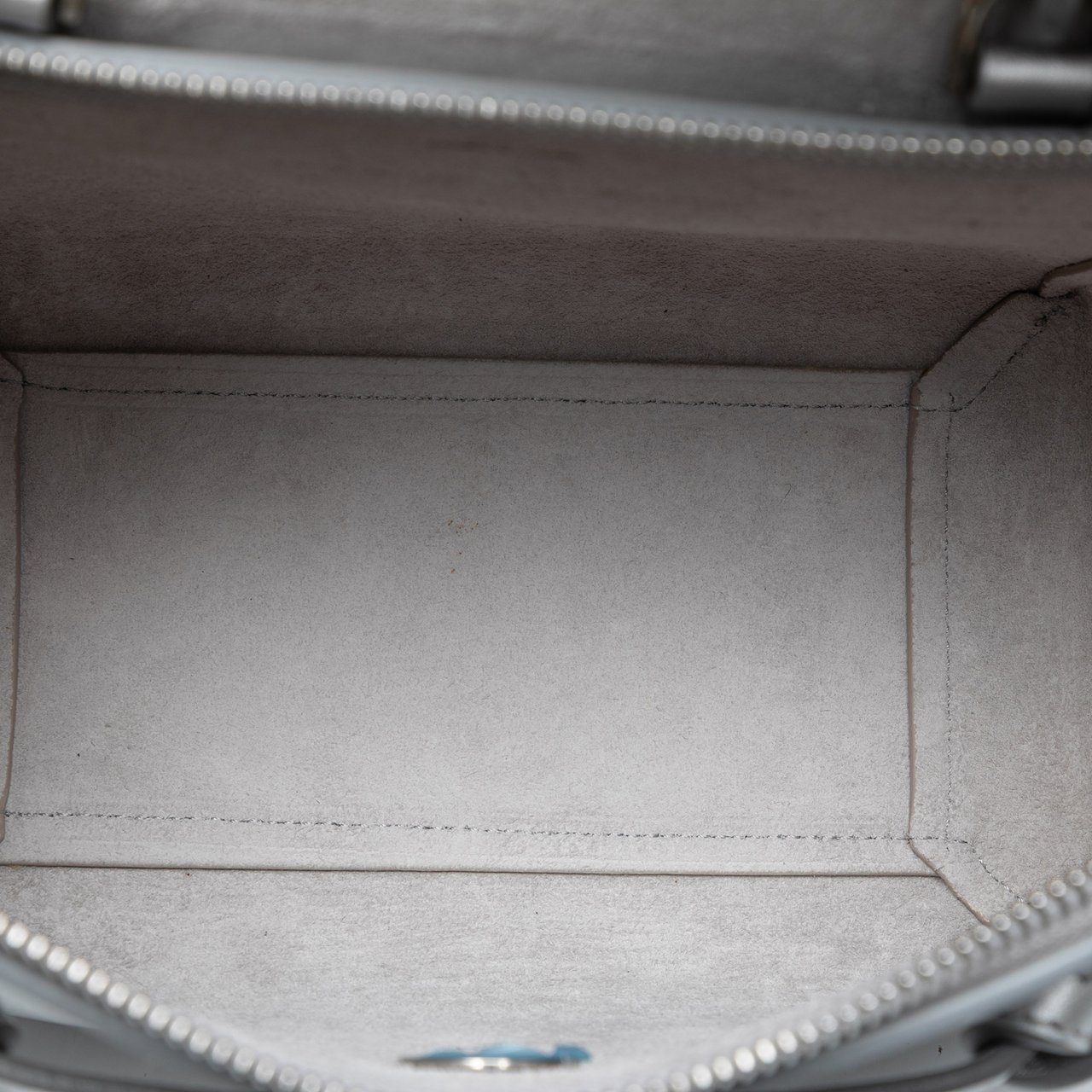 Celine Nano Laminated Calfskin Belt Bag Zilver