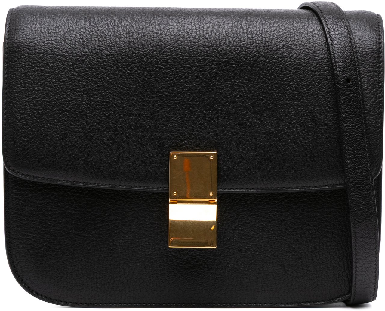 Celine Medium Calfskin Classic Box Zwart