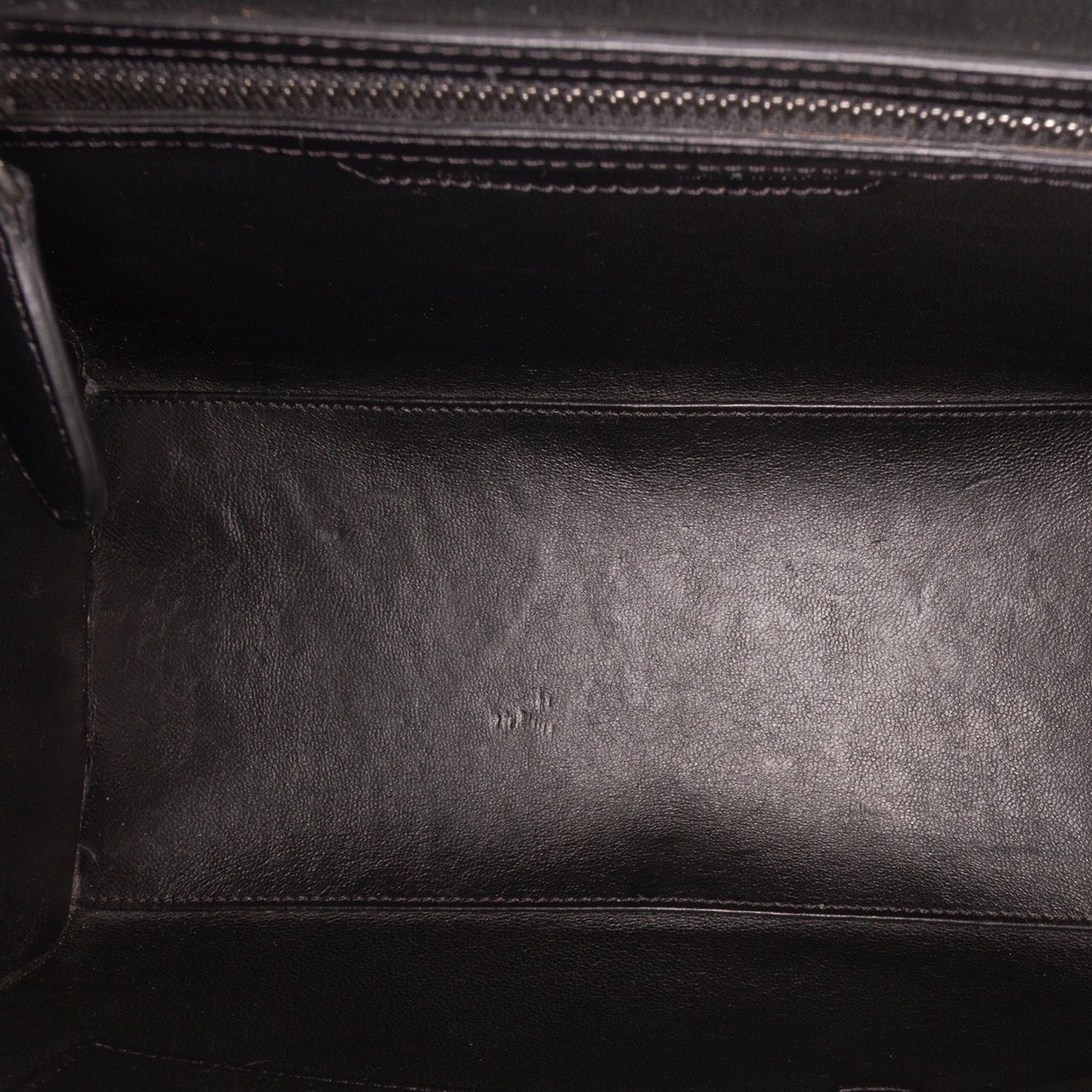 Celine Micro Tricolor Felt Wool and Calfskin Luggage Tote Geel