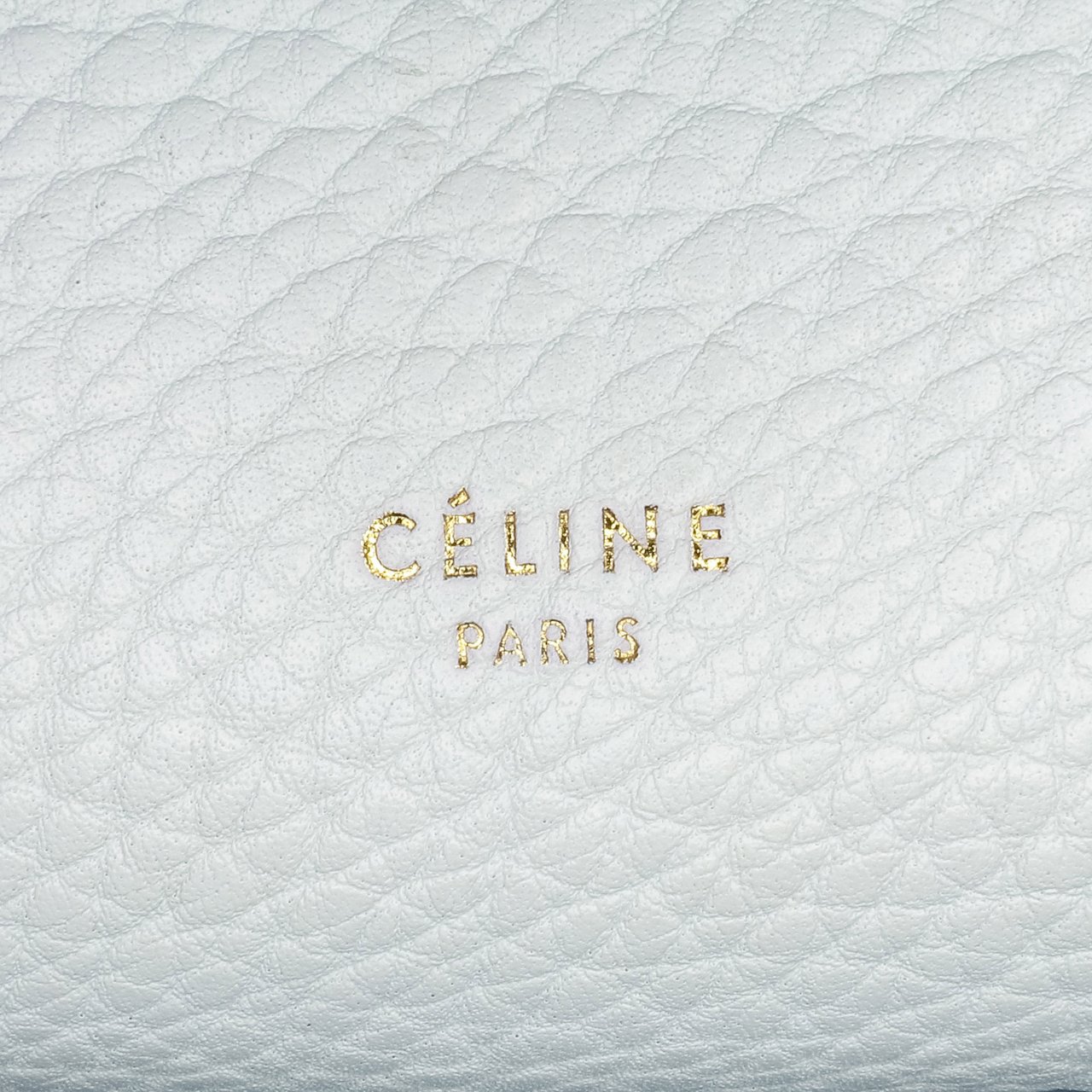 Celine Mini Bicolor Leather Belt Satchel Wit