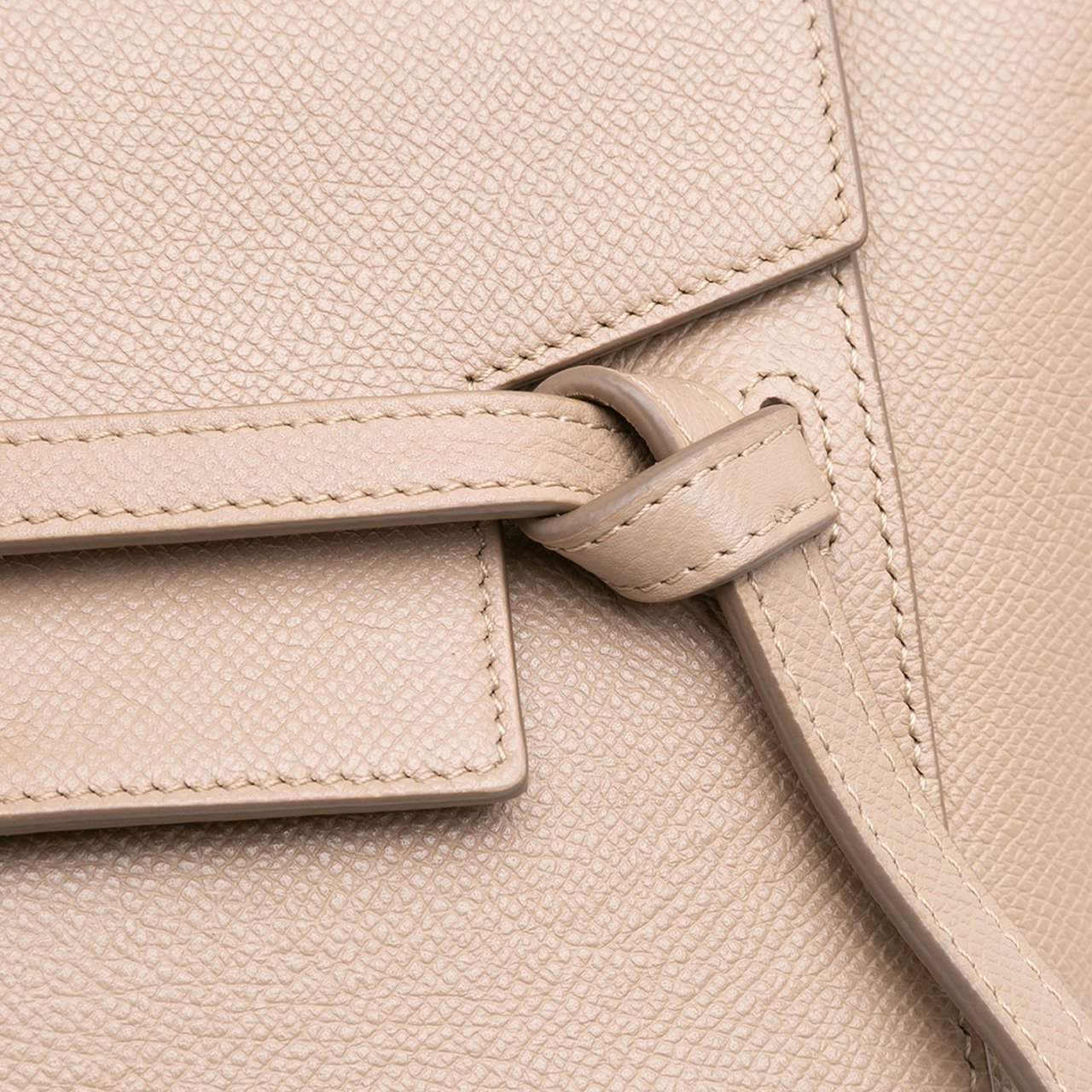 Celine Nano Grained Calfskin Belt Bag Bruin