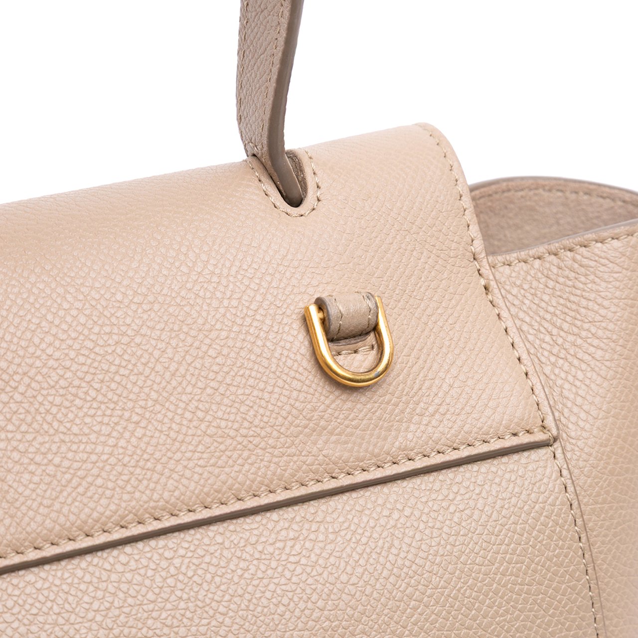 Celine Nano Grained Calfskin Belt Bag Bruin
