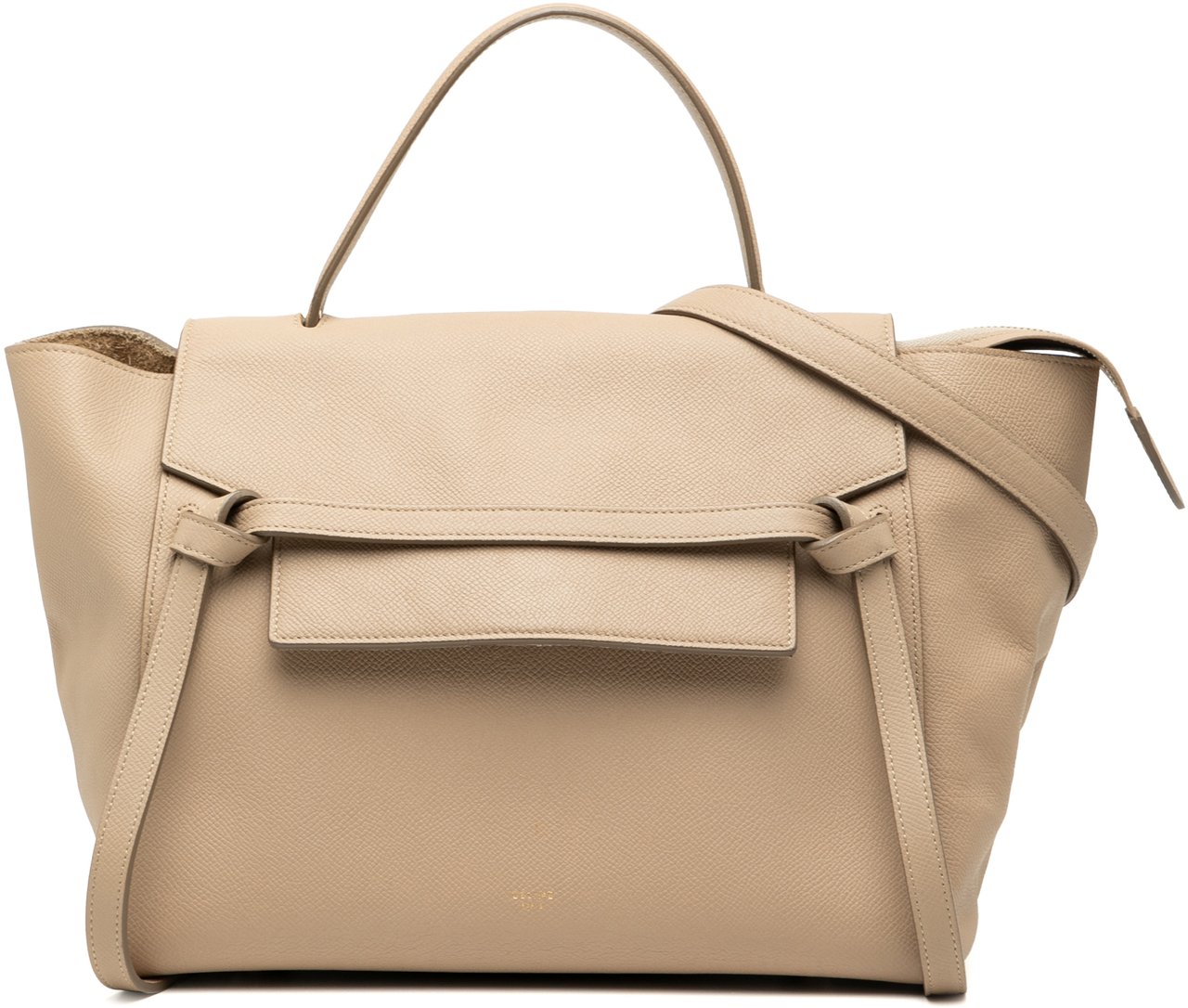 Celine Mini Grained Calfskin Belt Bag Bruin