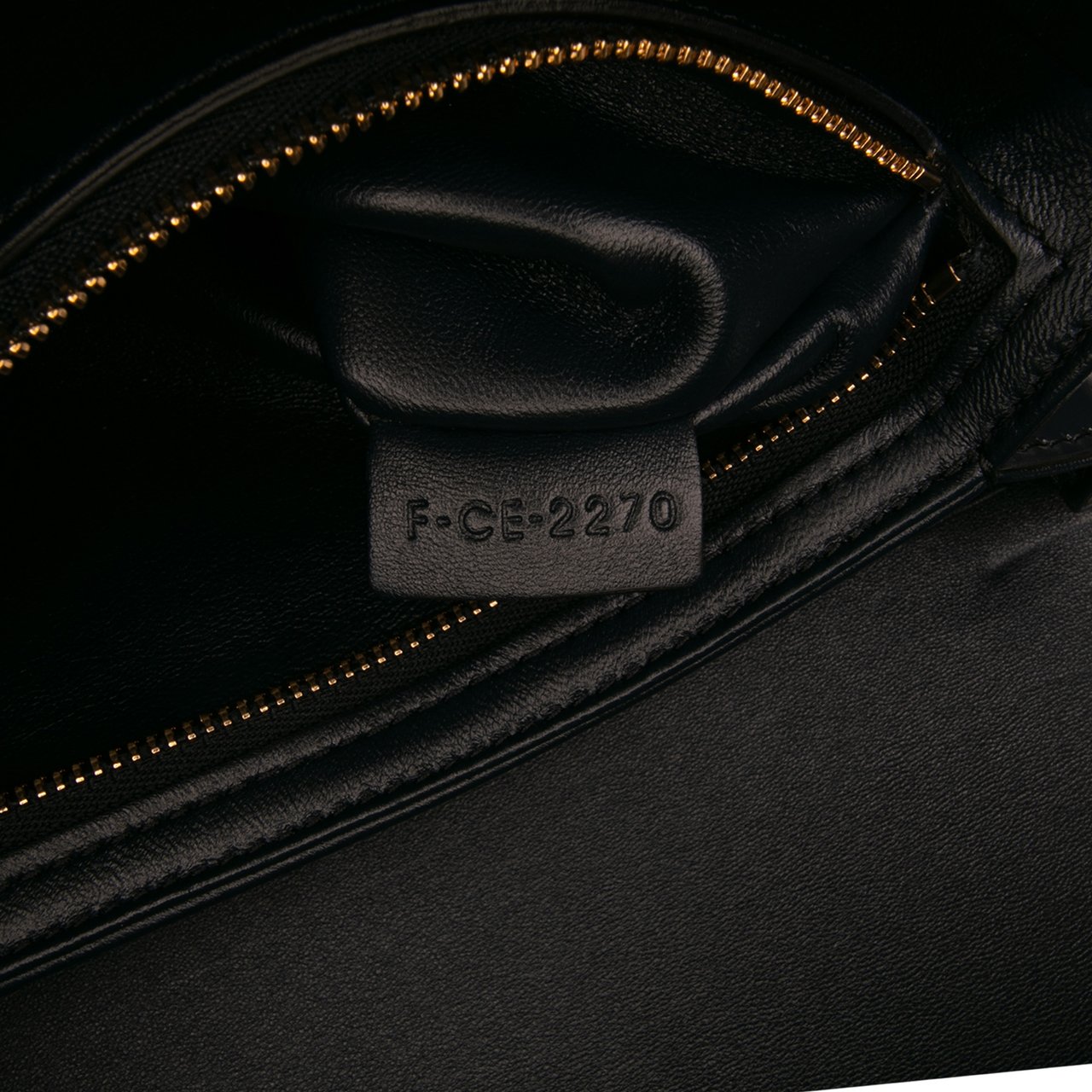 Celine Classique Shiny Calfskin Triomphe Crossbody Blauw