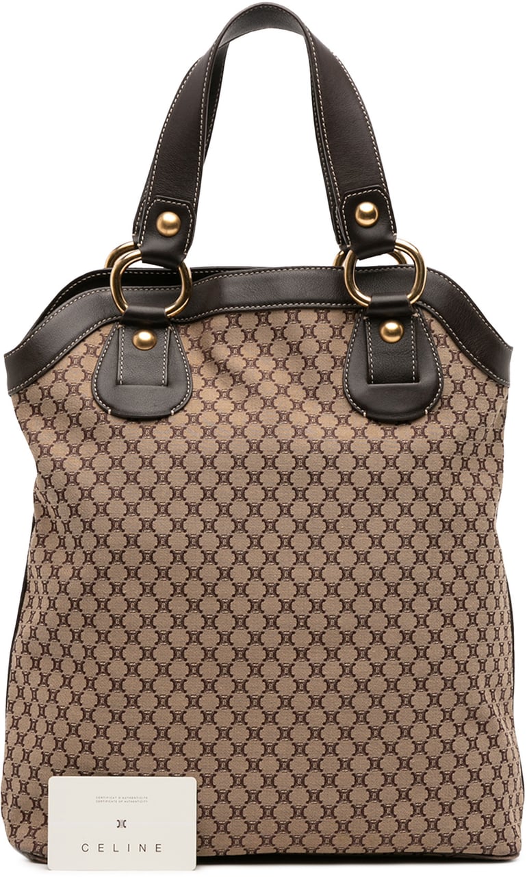 Celine Macadam Canvas Tote Bruin
