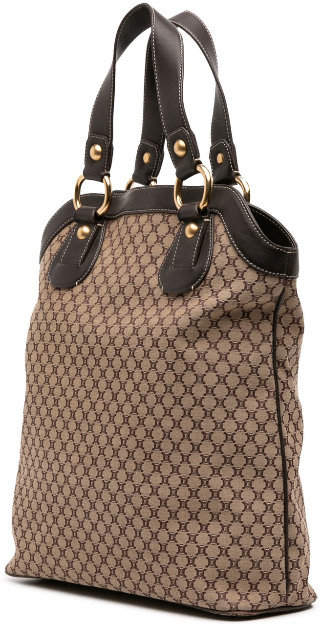 Celine Macadam Canvas Tote Bruin