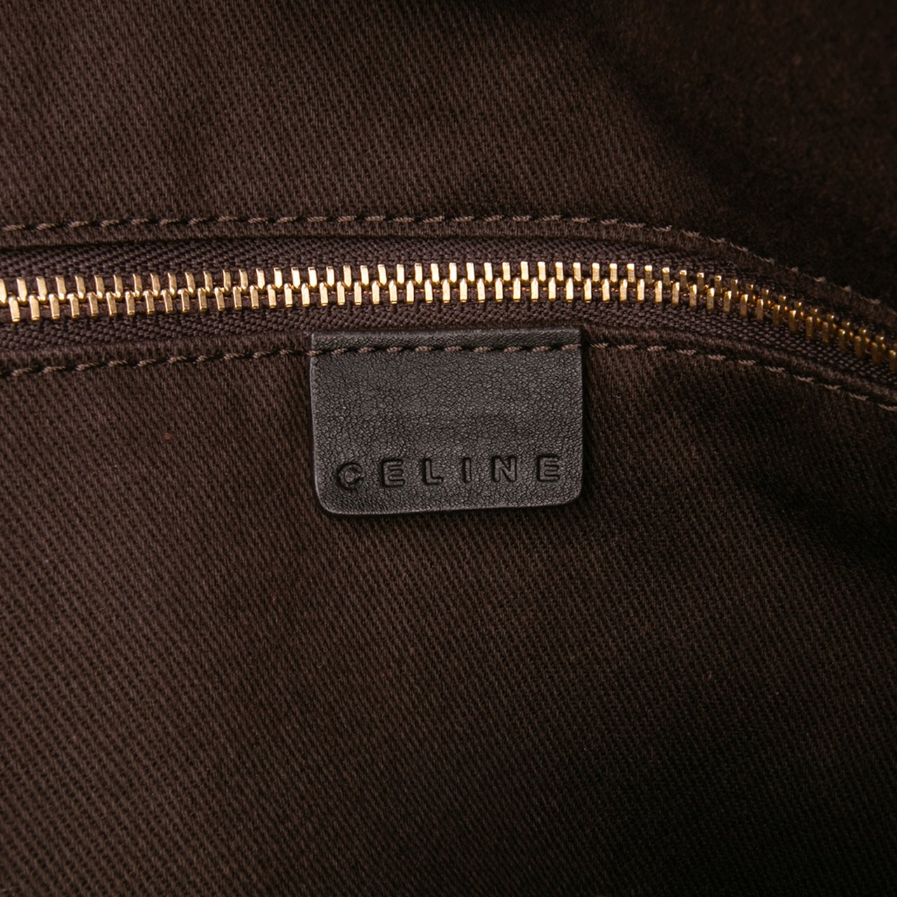 Celine Macadam Canvas Tote Bruin