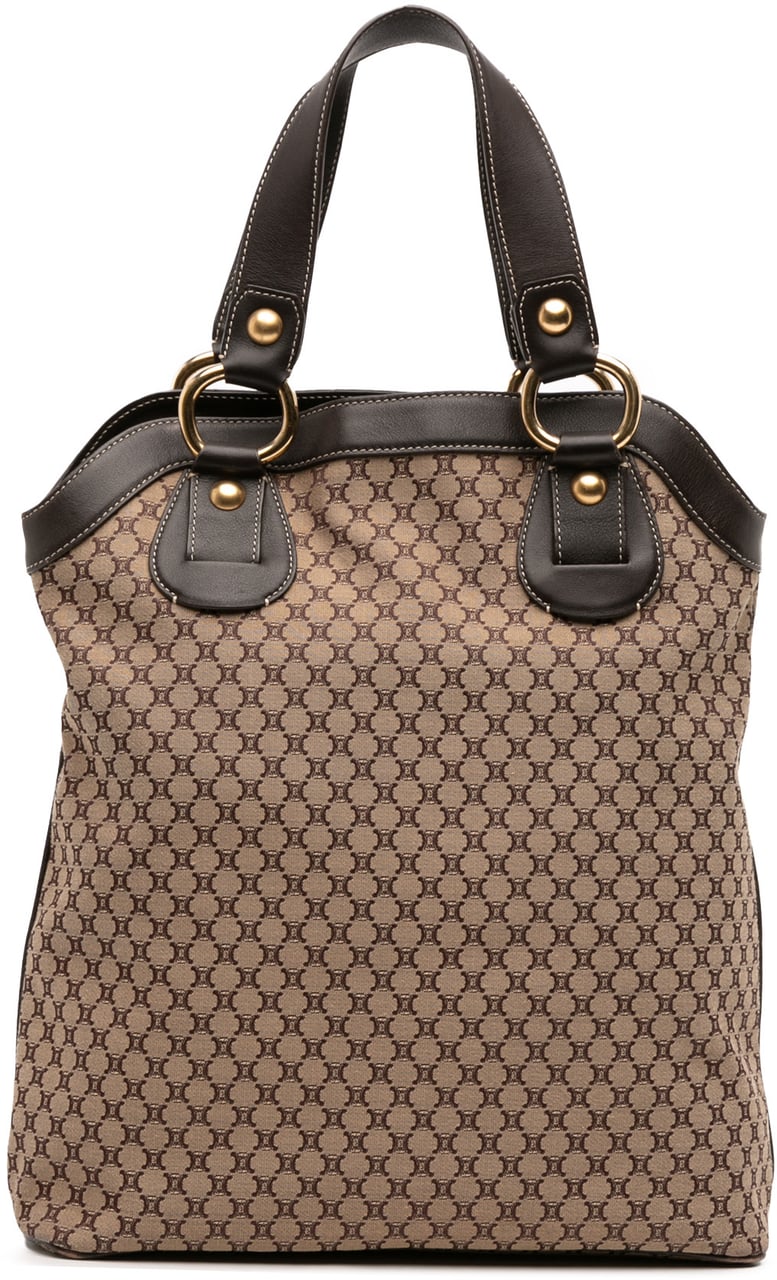 Celine Macadam Canvas Tote Bruin