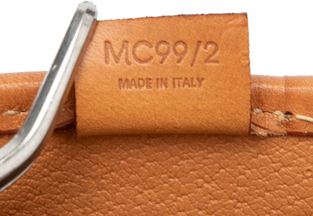 Celine Macadam Coated Canvas Clutch Bruin